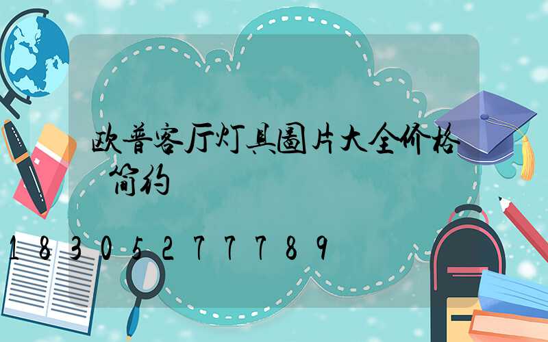 欧普客厅灯具图片大全价格 简约